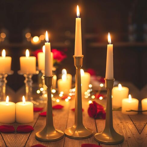 TIED RIBBONS Plate Holders Set of 6 Black Pillar Candle Holder Metal Candle Holders for Pillar Candles, Table Centerpiece Iron Candle Stand for Diwali Decorations, Ganesh Chaturhti in Saudi Arabia
