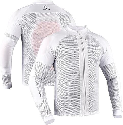 J.A.G. Motorcycle Mesh Shirt for Men with CE Certified Protective Padded Armors | All Season Motorcycle Riding Shirt in Kuwait