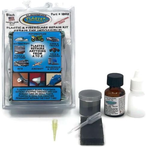 Plastex Plastic Repair Kits - Easily Glue, Repair or Remake Broken Plastic, Fiberglass, Wood & More!. (Standard White Kit) in Saudi Arabia