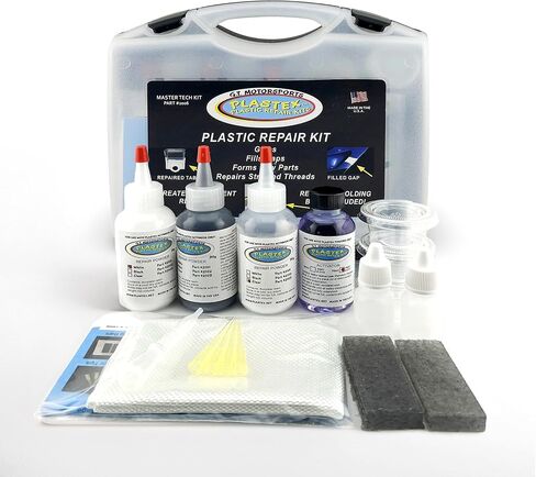 Plastex Plastic Repair Kits - Easily Glue, Repair or Remake Broken Plastic, Fiberglass, Wood & More!. (Standard White Kit) in Saudi Arabia