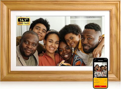 إطار صور رقمي KODAK، 32G، إطار صور رقمي 10.1 بوصة واي فاي 1280x800 HD IPS شاشة تعمل باللمس، تدوير تلقائي، مشاركة الصور ومقاطع الفيديو عبر تطبيق KODAK، للأصدقاء والعائلة in Kuwait