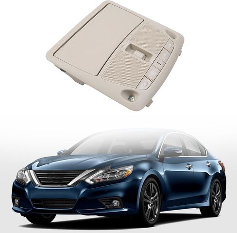 Dasbecan Interior Overhead Console Map Reading Light Lamp Without Sunroof Compatible with Nissan Altima 2013-2018 Teana 2013-2018 Sentra 2013-2015 Replace 26430C990D in Kuwait