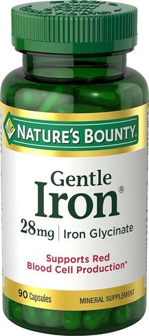 Nature's Bounty Gentle Iron - 28 mg - 90 Capsules in Saudi Arabia