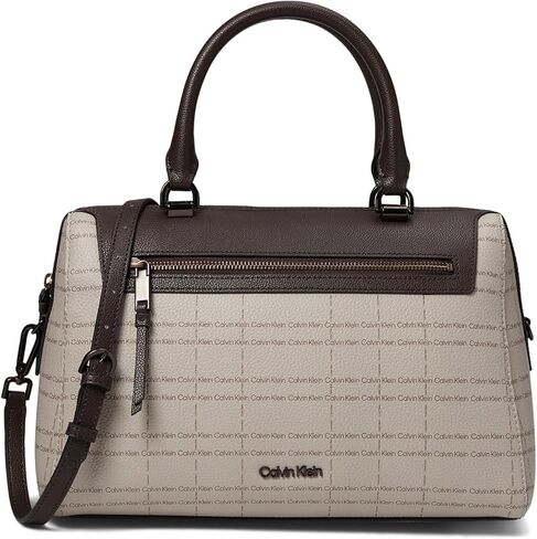 Calvin Klein Opal Satchel Brown/Khaki/Caramel One Size in Saudi Arabia