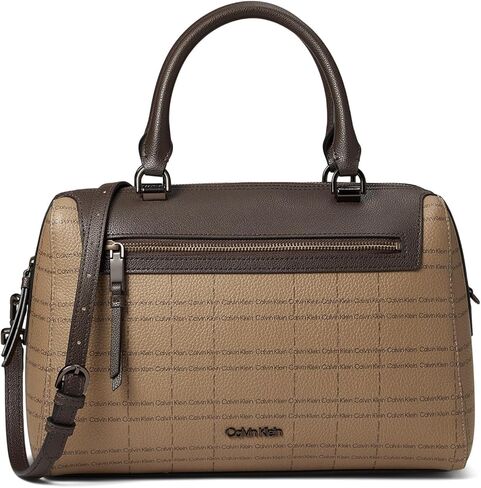Calvin Klein Opal Satchel Brown/Khaki/Caramel One Size in Saudi Arabia