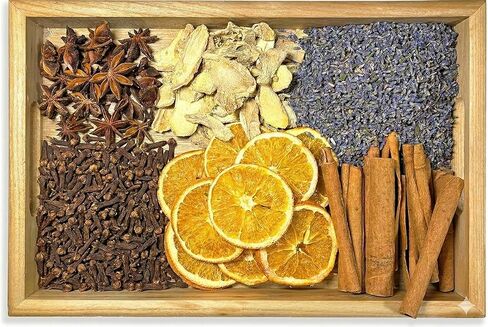 Cozy Nights Simmer Pot Potpourri – Aromatherapy for Winter Evenings with Cinnamon, Ginger, Lavender, Anise Star, Orange – Perfect Simmer Pot Mix for Fall & Christmas in Kuwait
