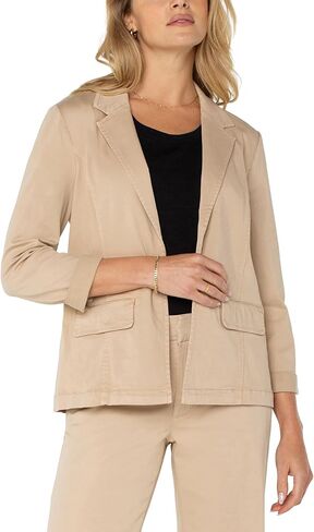 Liverpool Los Angeles Womens Fitted Blazer Soft Touch Twill Bone X-Small in Saudi Arabia