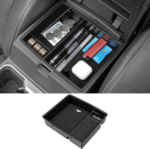 YOJOJOCO Center Console Organizer Compatible with Chevy Blazer 2025 2024 2023 2022 2021 2020 2019 Accessories Black ABS Plastic Material Armrest Secondary Storage Box in Kuwait