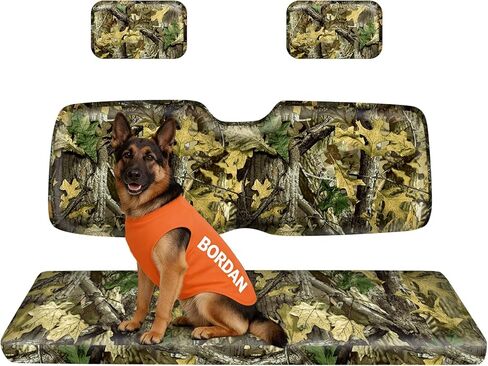 BORDAN UTV Waterproof Seat Cover for 2002-2008 Polaris Ranger 500 700 800(Front Seat Only), Heavy Duty 1680D Split Bench Seats Cover for UTV Full Protection Outdoor Camo(4 PCS) in Kuwait