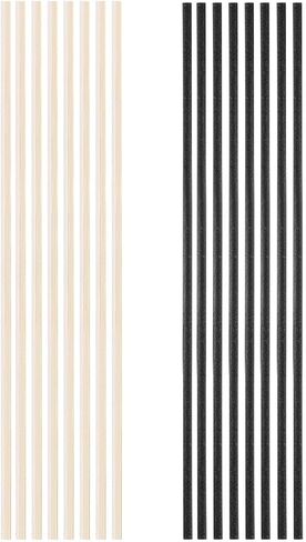 24PCS Natural Reed Diffuser Sticks - Strong Scent for Large Rooms, Bathroom & Bedroom. Ideal Housewarming Gift, Coffee Table Decor, White+Black+True Set in Saudi Arabia