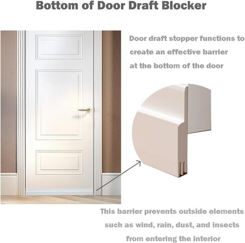 تحت الباب مسودة حظر الباب السفلي الختم سدادة الهواء السدادة تحت الباب الطقس بتجريد صوتية باب الختم 5 حزم 2 في × 39 باللون الأبيض in Kuwait
