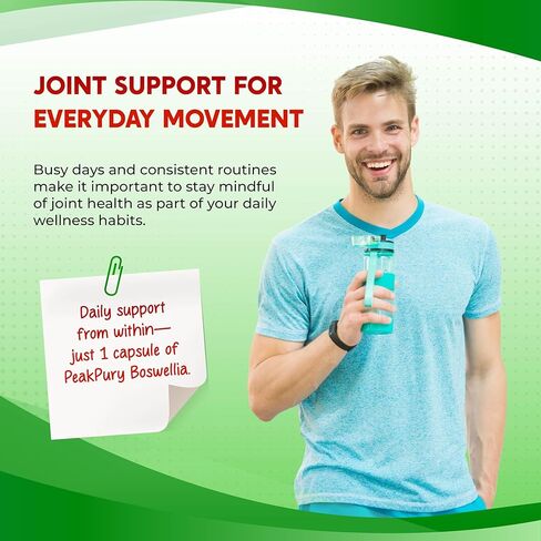 All-in-1 Boswellia, Turmeric, White Willow & Ginger Supplement – Supports Joint Comfort, Flexibility & Digestive Wellness – Made in The USA – 150 Capsules in Kuwait