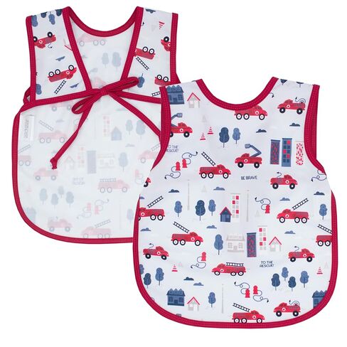 BapronBaby Outer Space Bapron - No Neck Tie Safer Bib for Baby & Toddler - Soft Waterproof Stain Resistant - Machine Washable - Sz Baby/Toddler 6m-3T in Kuwait
