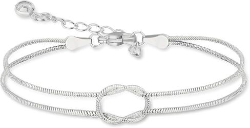 Gold Bracelets for Women ，Waterproof 14k Gold/Silver Plated Stackable Bracelet Set Non Tarnish Trendy Gold Jewelry Dainty Layered Figaro Rope Beads Paperclip Thin Link Chain Gifts for women in Kuwait