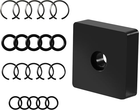 10-Pack 1/2" and 3/8" Impact Retaining Ring Clip with O-Ring for Milwaukee Electric or Pneumatic Impact Wrenches, Includes Anvil Retaining Ring Install Tool, Compatible with Cordless and Air Wrenches in Kuwait