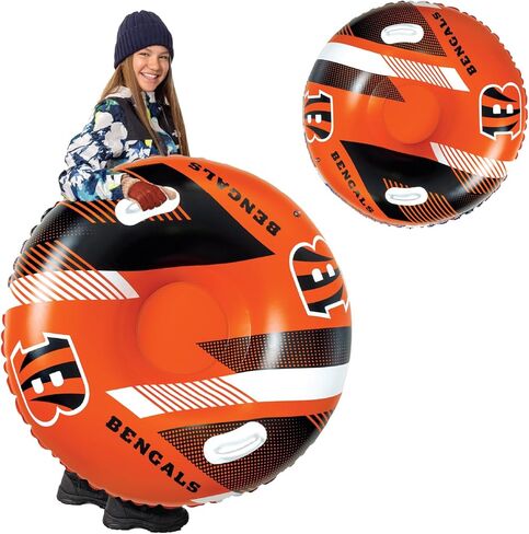 NFL Snow Tube, Heavy Duty Inflatable Sled for Tubing, Fun Winter Toys for Kids & Adults, Football Gifts for Boys - Pittsburgh Steelers in Saudi Arabia