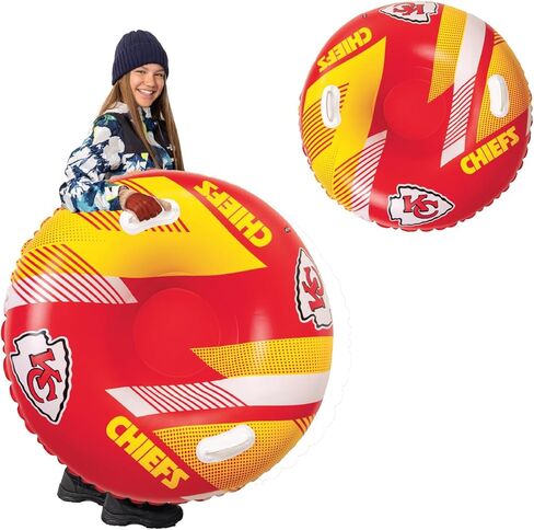 NFL Snow Tube, Heavy Duty Inflatable Sled for Tubing, Fun Winter Toys for Kids & Adults, Football Gifts for Boys - Pittsburgh Steelers in Saudi Arabia
