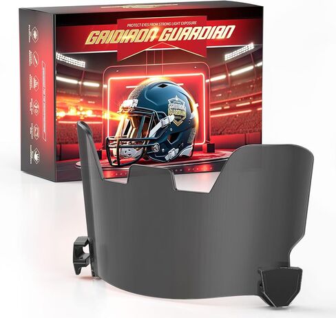 Blue Football Visor - Shatterproof Polycarbonate Lens, Tool-Free Clip System, Fits Adult & Youth Helmets (Riddell SpeedFlex/Schutt F7/Xenith), NFHS Compliant Sports Accessory in Saudi Arabia