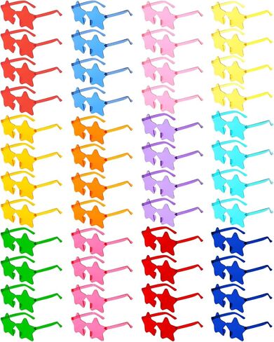 Pibupibu 48 Pack Mixed Rimless Party Sunglasse Sunglkes Bulk for Women Men ، Fun Glotful Gasses Glasses Party Glasses in Saudi Arabia