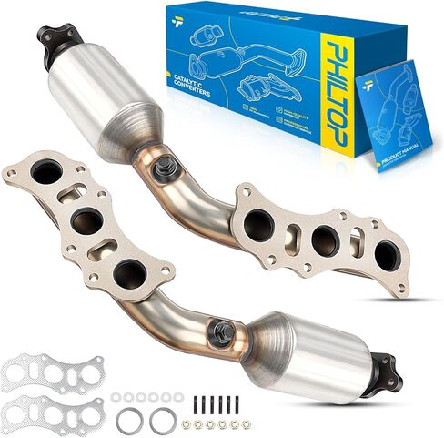 PHILTOP Front Catalytic Converter Kit Compatible with Chevrolet, Daewoo, 2004-2008 Aveo 1.6L, 2007-2008 Aveo5 1.6L, 1999-2002 Lanos 1.6L Stainless Steel Catalytic Converter 16474(EPA Compliant) in Saudi Arabia