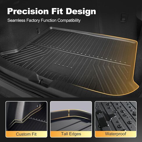 Cargo Liner Backrest Mat Compatible with 2017-2025 Mazda CX-5 Backrest Mat Trunk Mat Replacement for 2020 2021 2022 2023 2024 2025 CX5 Accessories (Rear Backrest Mat+Rear Cargo Mat) in Kuwait