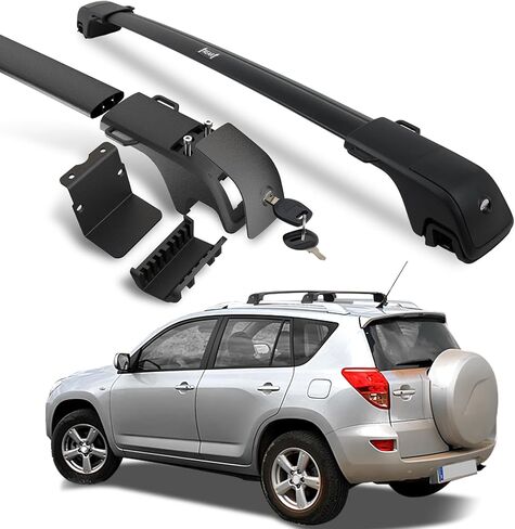 Fits 2013-2018 Toyota RAV4, Upgrade 260 LBS Lockable Roof Racks Cross Bars, Heavy Duty All Aluminum Rooftop Accessories in Kuwait