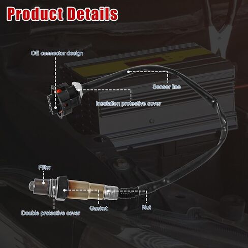 2Pcs Oxygen Sensor Upstream and Downstream 234-4528 234-4529 O2 Sensor Compatible with Chevrolet Cruze 11-14 & for Sonic 12-20 & for Trax 12-20 1.4L in Saudi Arabia