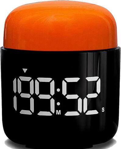 Table Twist Timer ، ساعة توقيت كبيرة عرض LED ، إنذار صامت وصاخب ، وعد التنازلي وأعلى ، وضوء ليلي عتيق ، لمطبخ الطبخ معلم ، Offrick ، ​​Office Yoga Fitness Games (Orange) in Kuwait