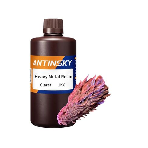 طابعة ثلاثية الأبعاد من الراتنج المعدني الثقيل، راتنج معالجة بالأشعة فوق البنفسجية 405 نانومتر فوتوبوليمر لشاشات الكريستال السائل/DLP، دقة عالية، انكماش منخفض، معالجة سريعة، شعور ملحمي فريد من نوعه، ذهبي معدني 1 كجم in Kuwait