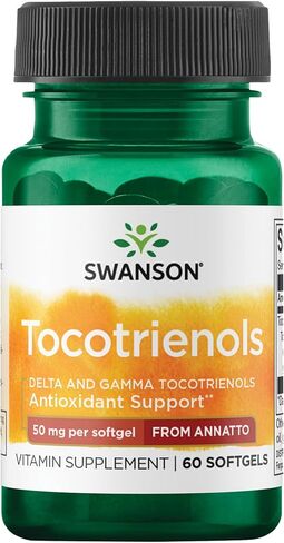 Swanson Deltagold Tocotrienols-Annatto Tocotrienols -Vitamin E Tocotrienols 99% Tocopherol Free (60 Softgels, 50mg Each) in selection central in Kuwait