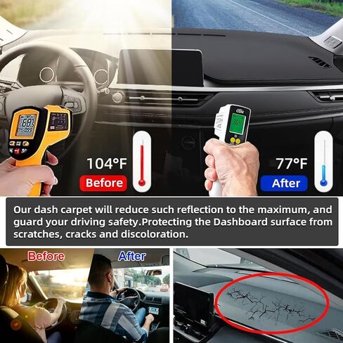 تغطي حصير لوحة القيادة لوحة لوحة متوافقة مع Nissan Altima 2007 2008-2011 2012 Dash Carpet Protector in Kuwait