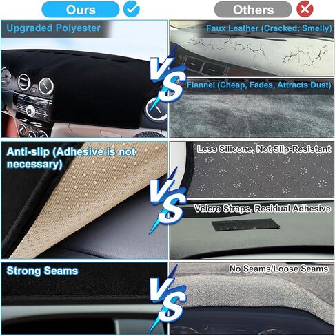 تغطي حصير لوحة القيادة لوحة لوحة متوافقة مع Nissan Altima 2007 2008-2011 2012 Dash Carpet Protector in Kuwait