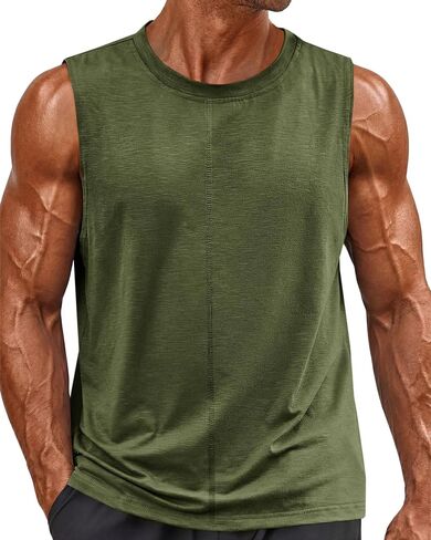 Runcati Men's Workout Tank Tops Sleeveless Athletic Gym Muscle Shirt Casual Basic Summer Fitness Tees in Saudi Arabia