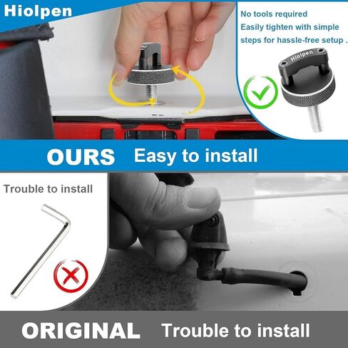 Hard Top Fasteners Mounting Screw Kit for Ford Bronco 2021-2024 - 8Pcs Aluminum Hardtop Quick Removal Fastener with Thumb Screw - Easy Installation for Secure Hard Top Screws Hardtop Bolts in Kuwait