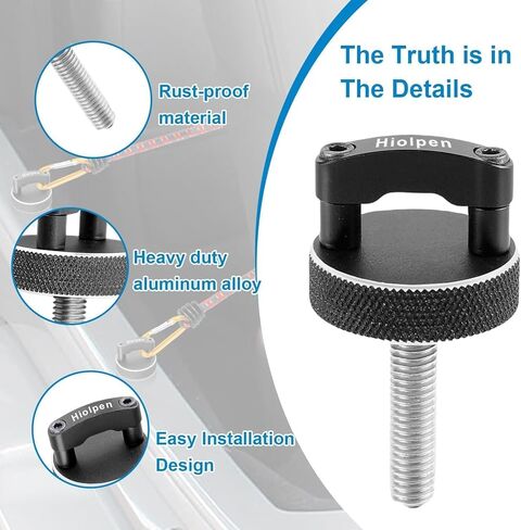 Hard Top Fasteners Mounting Screw Kit for Ford Bronco 2021-2024 - 8Pcs Aluminum Hardtop Quick Removal Fastener with Thumb Screw - Easy Installation for Secure Hard Top Screws Hardtop Bolts in Kuwait