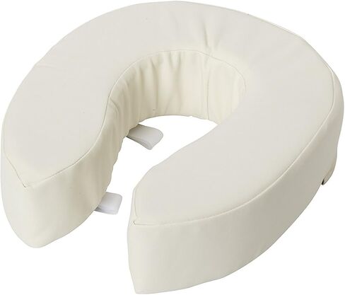 DMI Raised Toilet Seat Cushion Seat Cushion and Seat Cover to Add Extra Padding to the Toilet Seat while Relieving Pressure, Tear Resistant, FSA & HSA Eligible, 2 Inch Pad, White in Kuwait