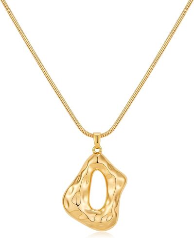 Gold Statement Necklaces for Women - Boho Beach Spiral Swirl Conch Pendants Necklaces, Trendy Statement Jewelry | Summer Beach Waterproof Jewelry Gifts in Kuwait