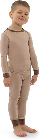 2 قطعة بيجاما للأطفال والأطفال الصغار - بيجاماس طفل - الأولاد والبنات بيجاماس فيسكوز مصنوعة من الخيزران in Kuwait