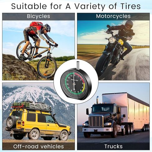 Tallew 2 Pack Tire Tread Depth Gauge in 32nds type type type gauge with proged color readive read read tire gauge gauge profession in Kuwait