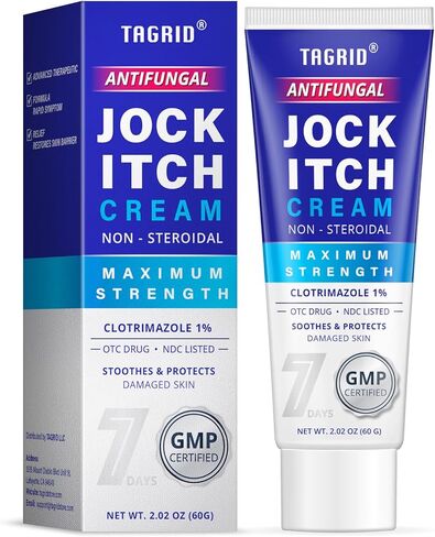 TAGRID Jock Itch Cream Extra Strength for Men & Women – 7X Fast Relief for Jock Itch, Tinea Cruris & Tinea Corporis – 3.53 OZ (100 g) in Saudi Arabia
