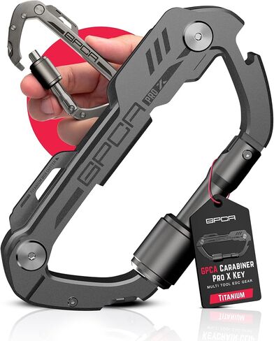 GPCA Carabiner Keychain Clip, Key Organizer, Key Ring, car Key Holder, Multi Tool EDC Gear with Bottle Opener in Saudi Arabia