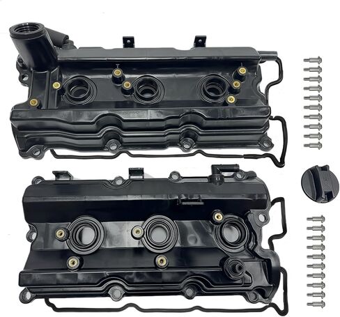 Left and Right Side Valve Cover with Gaskte and Bolts Compatible with 2001-2007 Dodge Ram 1500 Durango Dakot, Chrysler Aspen, Jeep Commander Grand Cherokee 4.7L, Replace# 53021828AA 53021829AD in Saudi Arabia