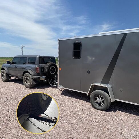 MusixiA 2" Tow Trailer Hitch Receiver Kit Fit for 2018-2024 Wrangler JL JLU Hitch Receiver with Cover,Rear Bumper Towing Combo 2 Doors and 4 Doors ﻿ in Kuwait