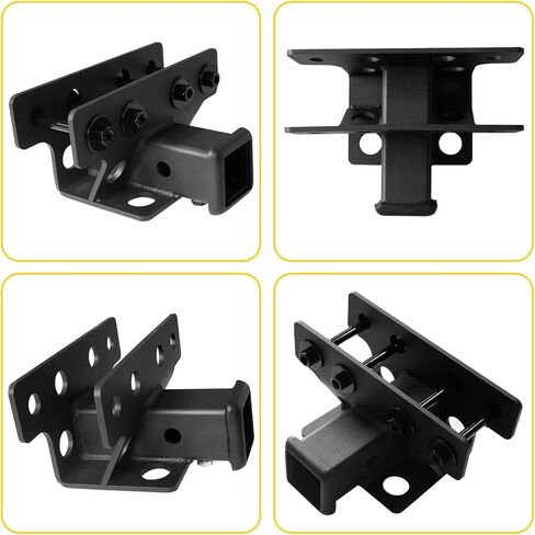 MusixiA 2" Tow Trailer Hitch Receiver Kit Fit for 2018-2024 Wrangler JL JLU Hitch Receiver with Cover,Rear Bumper Towing Combo 2 Doors and 4 Doors ﻿ in Kuwait