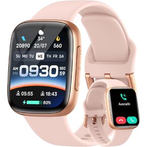 Gydom Smart Watches for Men [Alexa Built-in, Answer/Make Calls, 1.8"] Smartwatch with Heart Rate/SpO2/Sleep/Stress, 100 Sports Modes, IP68 Waterproof, Pedometer Fitness Tracker for iOS Android Phones in Saudi Arabia