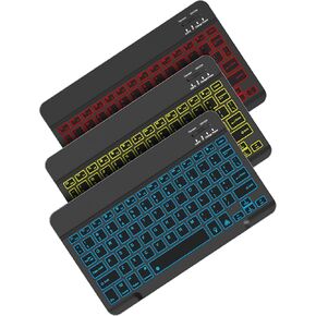 Bluetooth Keyboard for iPad 10th Generation, iPad Pro 13/12/11/10/9/8/7 inch, iPad Air 13/11th Gen, iPad Mini, Samsung Xiaomi Tablets, etc. - Slim Wireless Portable Travel Office Computer Accessories in Saudi Arabia