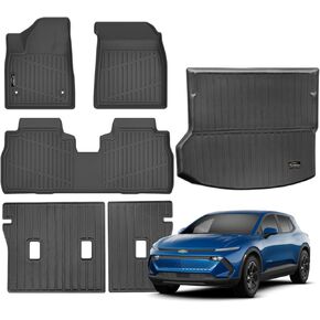 Floor Mats & Cargo Liner Custom for Chrysler Pacifica 2017-2024 2025 Hybrid 7-Seater Touring (Not for Pinnacle) All Weather TPE Rubber Trunk Mat Automotive Floor Liners for Pacifica 2025 Accessories in Kuwait