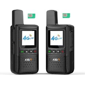راديو POC عالمي لشبكة KSUN 4G مع بطاقات البيانات، أجهزة اتصال لاسلكية طويلة المدى 1000 ميل، اضغط للتحدث للمشي لمسافات طويلة والتخييم CT1plus (عبوتان) in Kuwait
