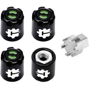 4PCS Aluminum M2 Wheels Center Caps Lock Nuts for 1/24 RC Crawler Car SCX24 AX24 Upgrade(Chrome) in Kuwait