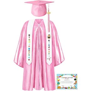 ثوب التخرج اللامع لرياض الأطفال و CAP مع 2025 Tassel (Pink ، 30) in Kuwait